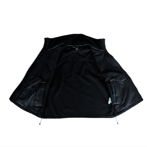 Under Armour Loose Mission Sherpa Fleece Full Zip Vert LARGE Black Zip Pockets - Picture 11 of 16